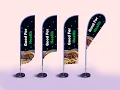 How to Design Feather Flag Banners with die-cut in Adobe Illustrator Bangla Tutorial