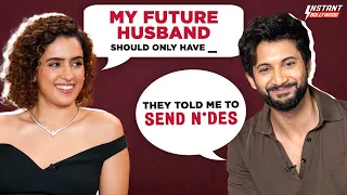 rohit saraf u0026 sanya malhotra reveal their not so sanskari habits love life u0026 annoyances u0026 more
