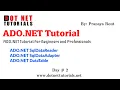 ADO NET SqlDataReader in C ADO NET SqlDataAdapter in C ADO NET DataTable Dot Net Tutorials