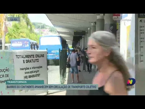 Bairros do Continente amanhecem sem circulação de transporte coletivo