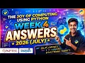 The Joy Of Computing Using Python Week 4 Answers 2026 July NPTEL SWAYAM 2026