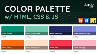 Creating a Color Palette using HTML CSS JavaScript - Project