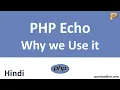 PHP Echo Statement Why we use it - Hindi
