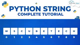 Python String Tutorial What is String in Python How to use Strings Python Tutorial