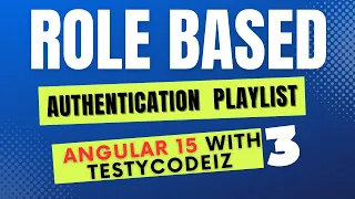 Angular 15 Role based Authentication Call API using http service Angular role-based authentication