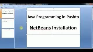 Java Pashto - 3 NetBeans Installation