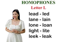 Homophones | Letter L | Common Words That Sound the Same