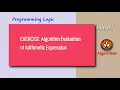 HINDI EXERCISE Solution Algorithm Arithmetic Expression