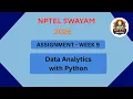 NPTEL Data analytics with python ASSIGNMENT 9 ANSWERS Week 9 JAN 2026