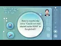 How to resolve the error of Could not read shared cache RDM in PeopleSoft