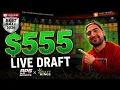 555 DraftKings Best Ball LIVE 2026 Preseason Risers Fallers