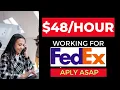 FedEx Is Hiring 48 Per Hour Remote Job Data Entry Work From Home 2023