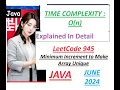 Minimum Increment to Make Array Unique Leetcode 945 Java O N Time Complexity Developer Coder