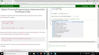 freeCodeCamp-Object Oriented Programming Understand the Prototype Chain
