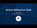 Online Reference Tools