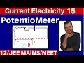 Current Electricity 15 PotentioMeter Measurement of EMF of Cell and internal resistance of Cell