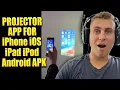 Projector APP - Project Phone Screen to Wall iOS Android Compatible iPhone Projector App FREE