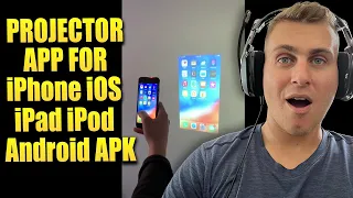 Projector APP - Project Phone Screen to Wall iOS Android Compatible iPhone Projector App FREE