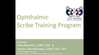 Scribe Training Program