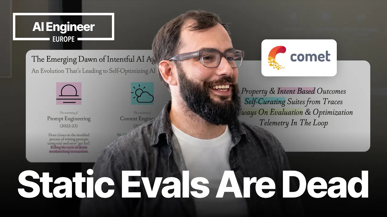 Malleable Evals: Why Are We Evaluating Adaptive Systems with Static Tests? — Vincent Koc, OpenClaw: video thumbnail