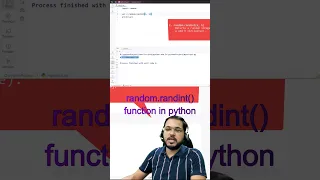 random randint function in python random module in python