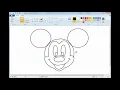 Mickey Mouse in MS Paint