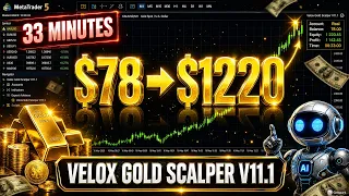 This is the Best MT5 EA for Small Accounts 78 to 1220 in 33 min