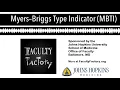 Myers Briggs Type Indicator MBTI