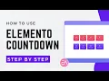 How to Add and use Countdown on Elemento Addons