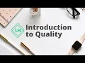 Introduction To Quality Micro-series L-3 What is the definition of Quality