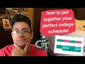 how to build your college schedule georgia tech