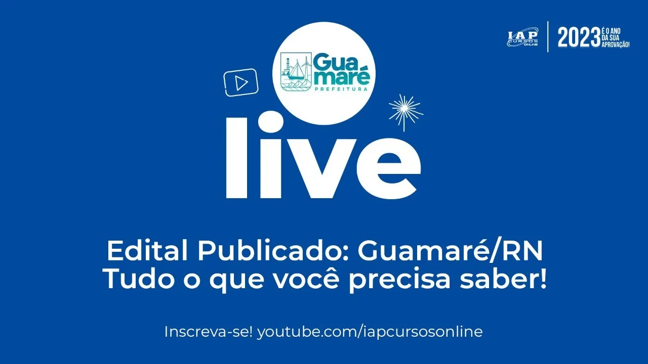 CONSURSO PREFEITUTA DE GUAMARÁ / RN - PROFESSORES SÉFORA CAVALCANTE E ALDO