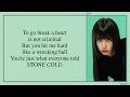 MINA (미나) - STONE COLD (Lyrics)