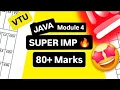 OOPS with JAVA MODULE 4 SUPER IMPORTANT BCS306A MODEL PAPER SOLUTIONS PASSING PACKAGE