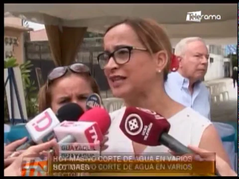 Hoy masivo corte de agua en varios sectores