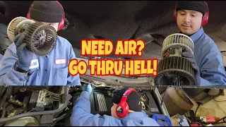 2002 BMW 325xi How to Replace the Fan Blower Motor