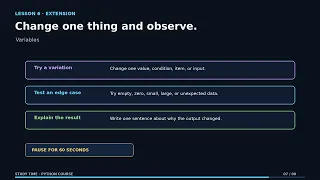 Python Lesson 6 Variables and Naming