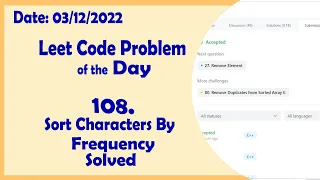 451 Sort Characters By Frequency Leetcode Daily Challenge