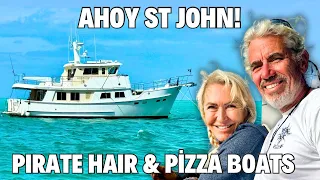 👉 We Anchored Near THAT Island…on the way to St John, USVI #trawlerlife #stjohn