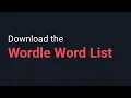 Retrieve the wordle word list from the JS Source Code