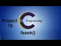 File Handling Function fseek in C Programming - C library function