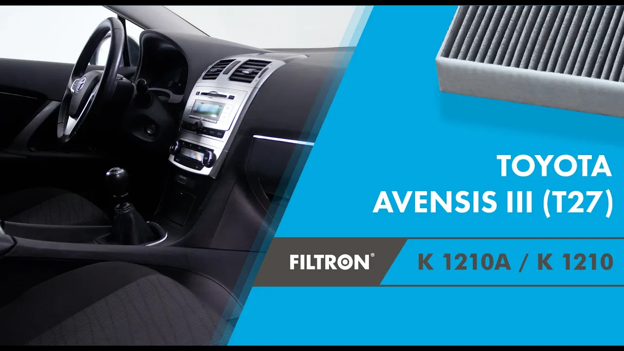 Jak wymienić filtr kabinowy? – Toyota Avensis III (T27) – The Mechanics by FILTRON