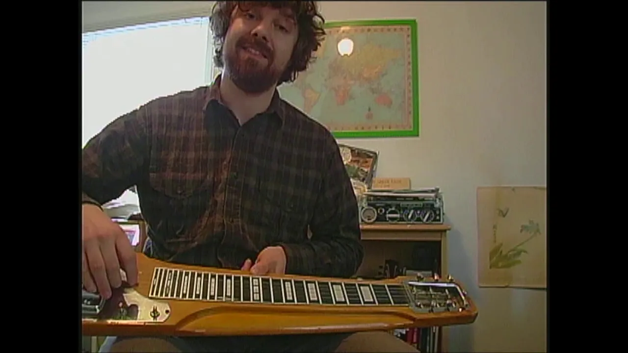 How to tune lap steel tutorial & play chord melody Amazing Grace