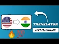language translator using javascript language translator app