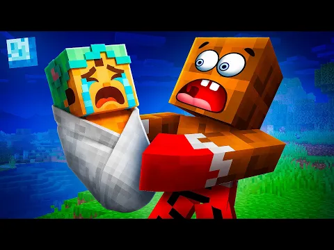 Video Thumbnail: 😱 ЛЁНЯ СТАЛ ПАПОЙ И ВЫРАСТИЛ БЕЗУМНОГО РЕБЁНКА В МАЙНКРАФТ!