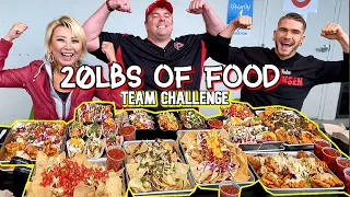 20LBS OF FOOD TEAM EATING CHALLENGE w Randy Santel Joel Hansen in Atlanta Georgia