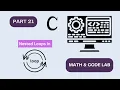 Nested Loops in C Math Code Lab C Programming Bangla Tutorial Part 21