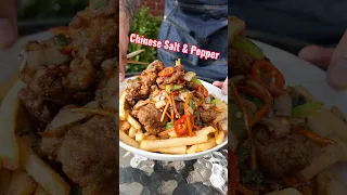 The Easiest Way To Make Chinese Salt & Pepper Chicken & Chips 🍟 at home 🏠