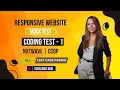 Coding Test 1 Mock Test Responsive Website NxtWave CCBP