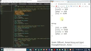 PHP Lecture 40 Array Methods Sort Associative Array